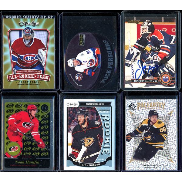 Lot Of 6 Hockey Rookies & Insert Cards Various Teams & Players