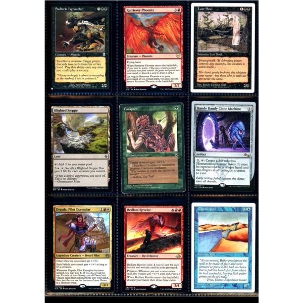 Lot Of 9 Various Magic The Gathering Cards Various Sets & Colors