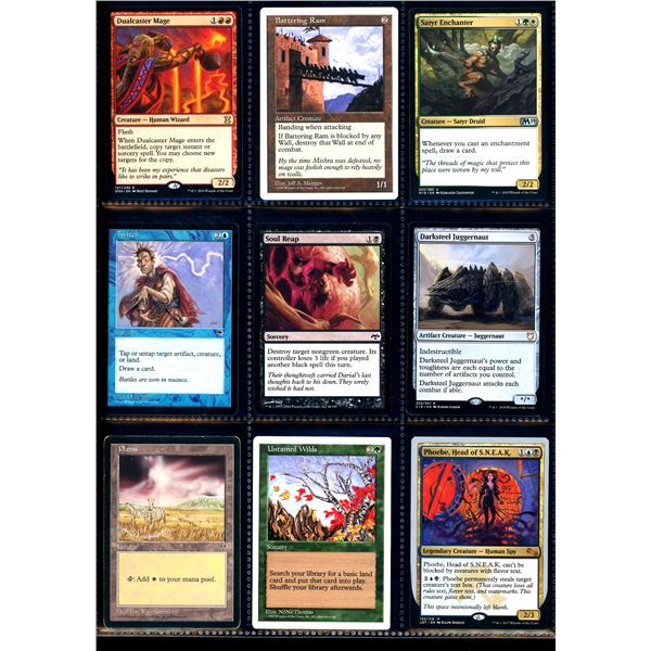 Lot Of 9 Various Magic The Gathering Cards Various Sets & Colors