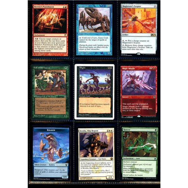 Lot Of 9 Various Magic The Gathering Cards Various Sets & Colors
