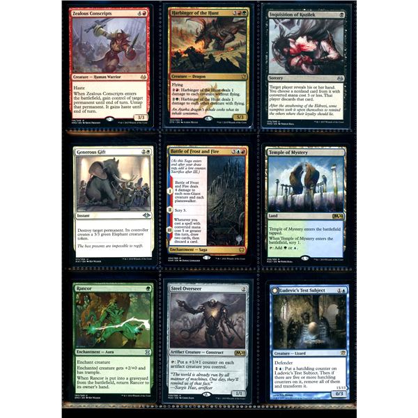 Lot Of 9 Various Magic The Gathering Cards Various Sets & Colors