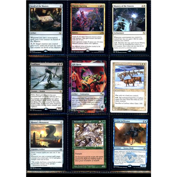 Lot Of 9 Various Magic The Gathering Cards Various Sets & Colors