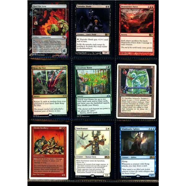 Lot Of 9 Various Magic The Gathering Cards Various Sets & Colors