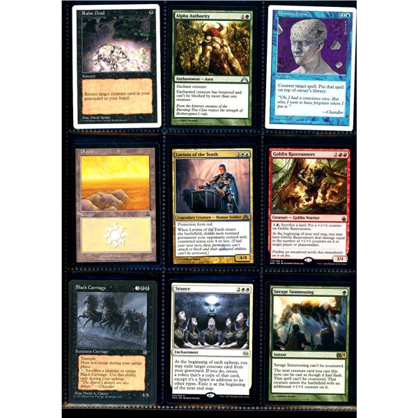 Lot Of 9 Various Magic The Gathering Cards Various Sets & Colors