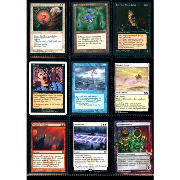 Lot Of 9 Various Magic The Gathering Cards Various Sets & Colors