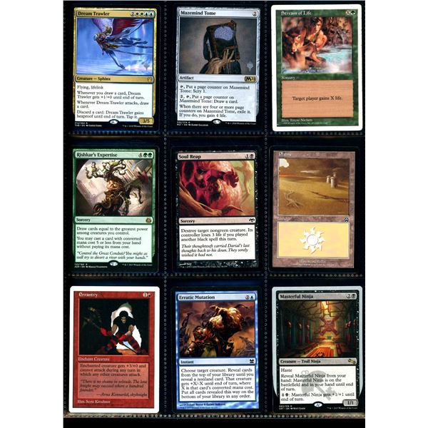 Lot Of 9 Various Magic The Gathering Cards Various Sets & Colors