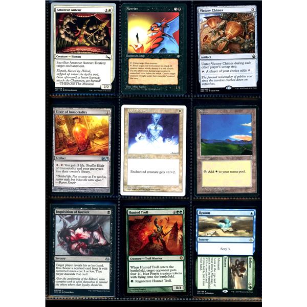 Lot Of 9 Various Magic The Gathering Cards Various Sets & Colors