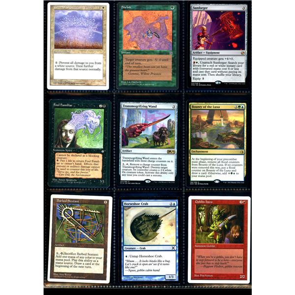 Lot Of 9 Various Magic The Gathering Cards Various Sets & Colors