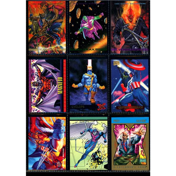 Lot Of 9 Various Marvel Collector Cards