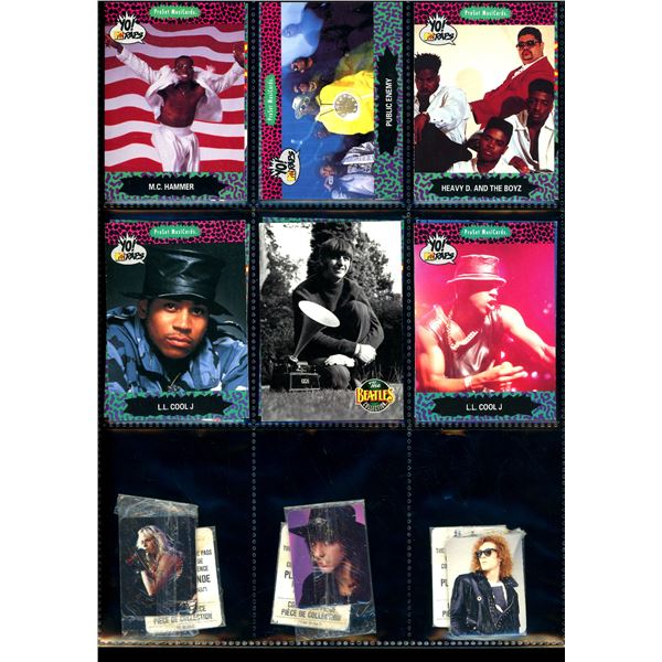 Lot of 18 Various Music Star Collector Cards