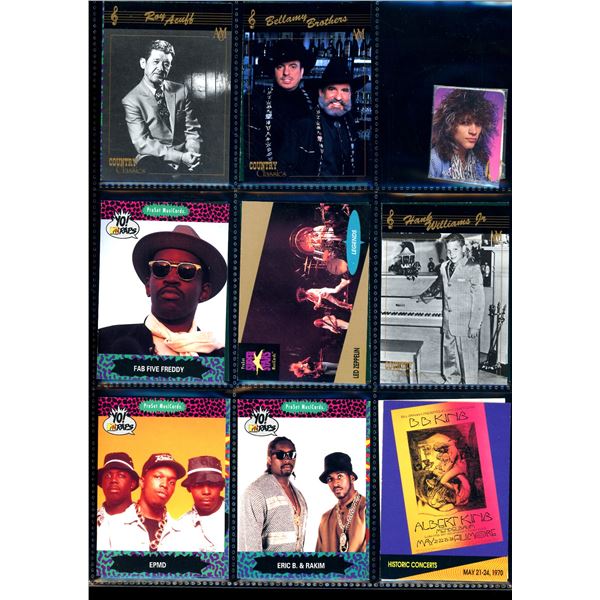 Lot of 18 Various Music Star Collector Cards