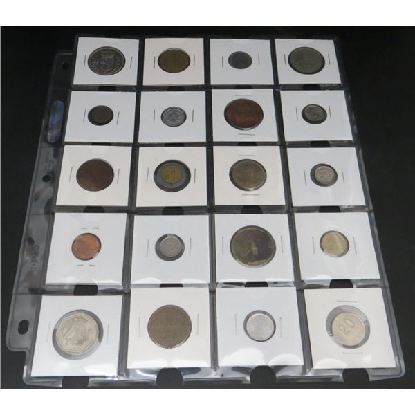 Page Of Donated World Coins