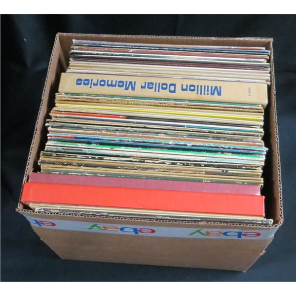 Donated Box Of 50+ Mixed Vintage Records