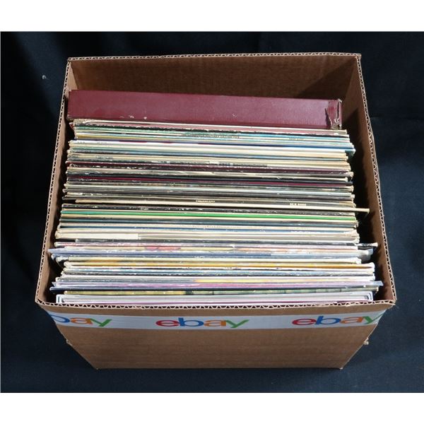Donated Box Of 50+ Mixed Vintage Records