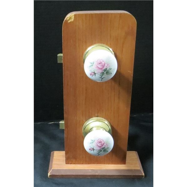 Vintage Taymour Door Knob Salesman Display 14" Tall