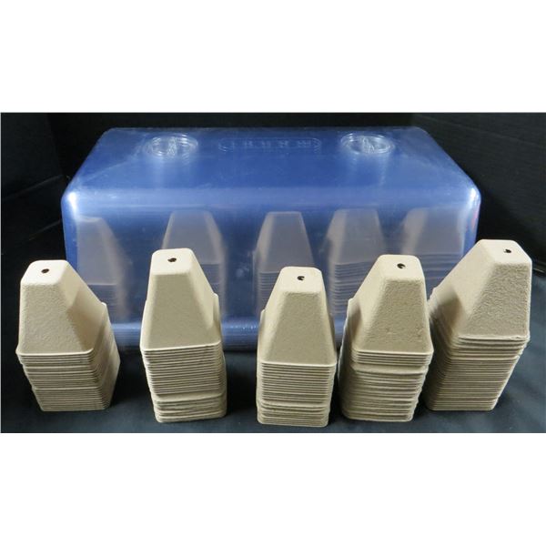 10 Unused 11x21 Plant Growing Domes with 100+ 3x3 Brown Starter Pots