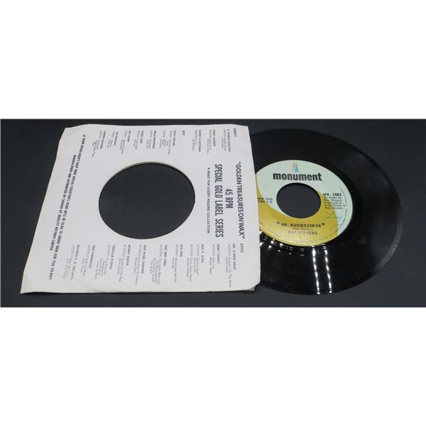 Ray Stevens Mr. Businessman / Face The Music 45 rpm Record