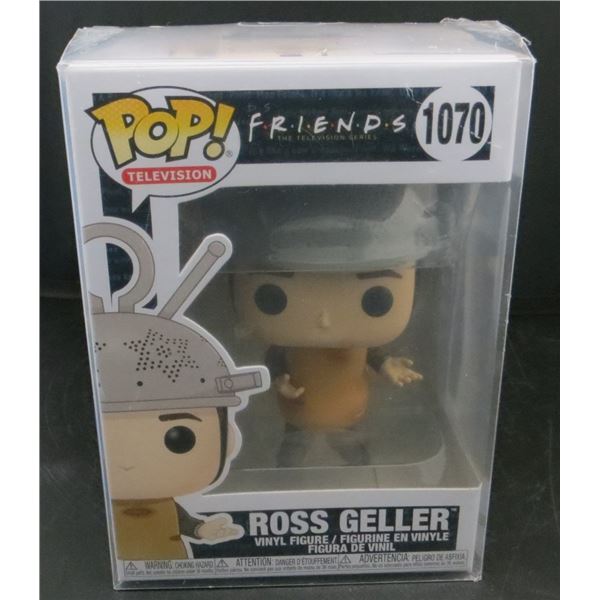 New Funko Pop Friends Ross Geller #1070 with soft protector BV $30