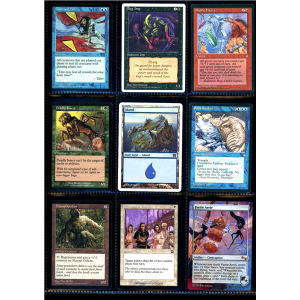 Lot Of 9 Various Magic The Gathering Cards Various Sets & Colors