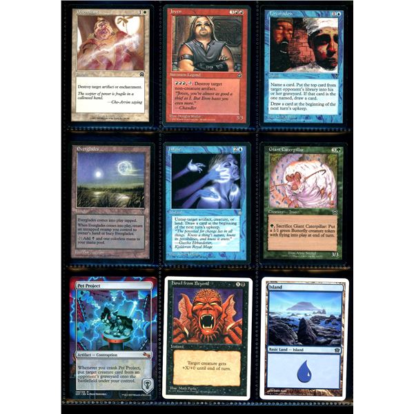 Lot Of 9 Various Magic The Gathering Cards Various Sets & Colors
