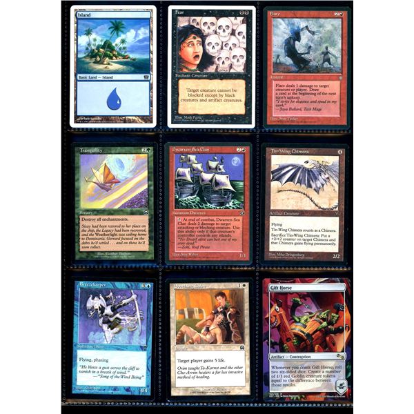 Lot Of 9 Various Magic The Gathering Cards Various Sets & Colors