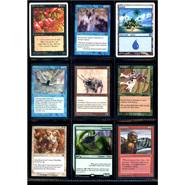 Lot Of 9 Various Magic The Gathering Cards Various Sets & Colors