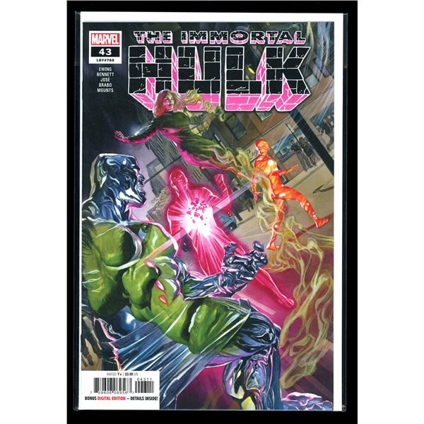 Marvel The Immortal Hulk #43 (new never read) Alex Ross Cover - Recalled