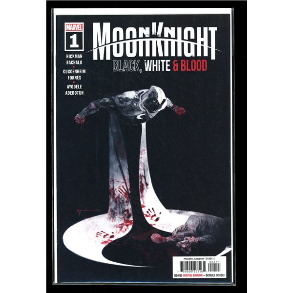 Marvel Moonknight #1 Black, White & Blood (new never read)