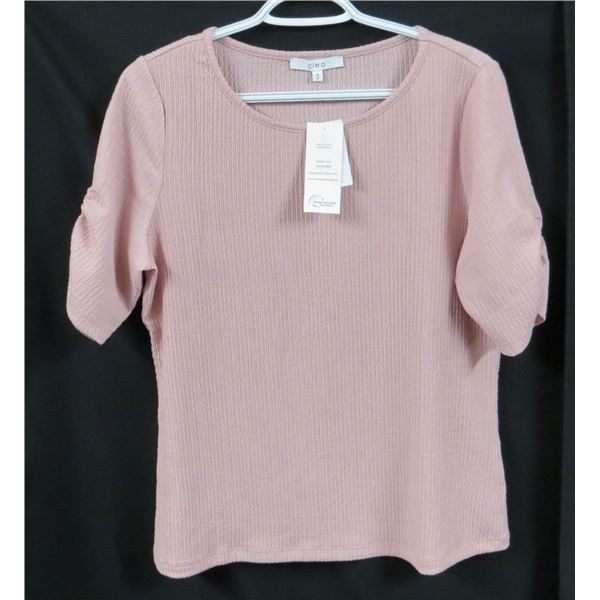 New Ladies Cleo Pink Shirt Size Medium Retails 35.90