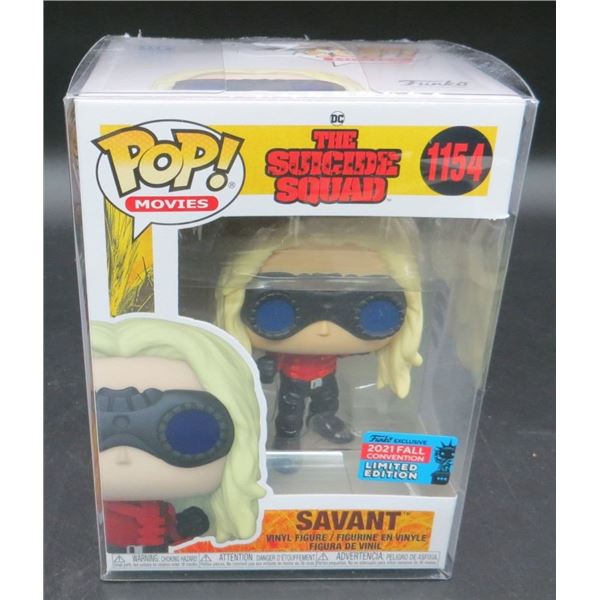 New Funko Pop The Suicide Squad Savant #1154 with soft protector
