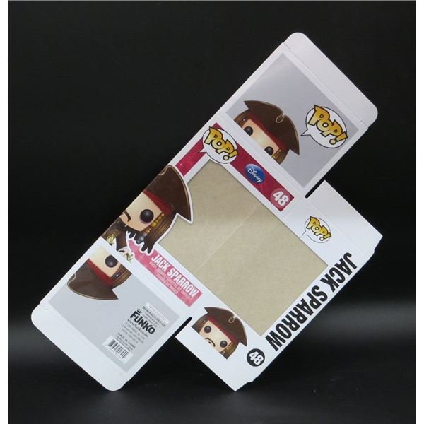 New Funko Pop Flat Replacement Box Jack Sparrow #48