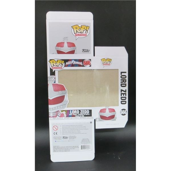 New Funko Pop Flat Replacement Box Lord Zedd #666