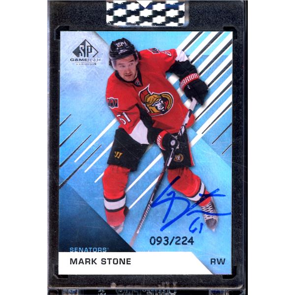 2019-20 Upper Deck Buybacks Autographs '16-17 #5 Mark Stone SPGU 93/224 BV $55