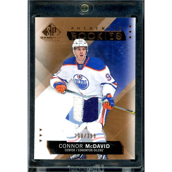 2015-16 SP Game Used Copper Jerseys Rookie #197 Connor McDavid 2 Color 200/399 BV $550