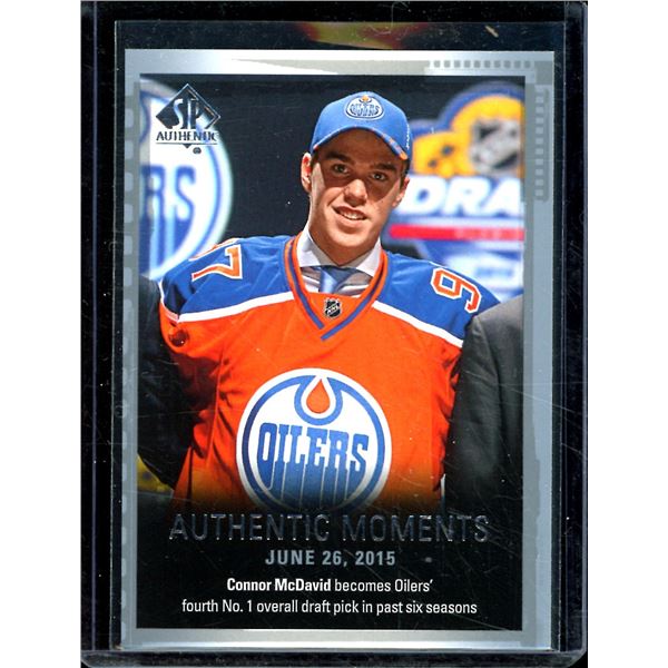 2015-16 SP Authentic #153 Connor McDavid Authentic Moments BV $60