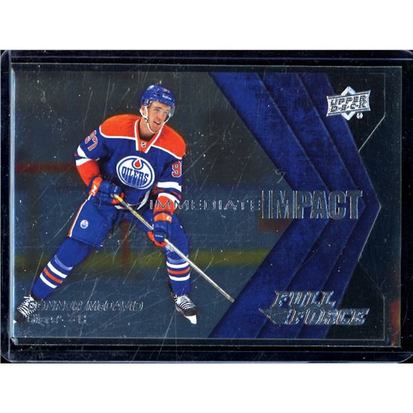 2015-16 Upper Deck Full Force Immediate Impacts #IICM Connor McDavid SP BV $65