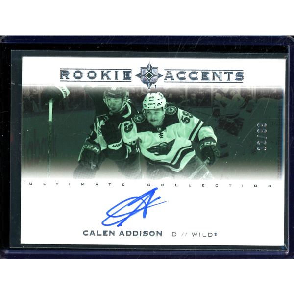 2021-22 Ultimate Collection Rookie Accents Autographs #RAAD Calen Addison 33/99 BV $30