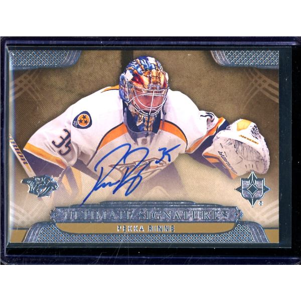 2013-14 Ultimate Collection Ultimate Signatures #USRI Pekka Rinne BV $30
