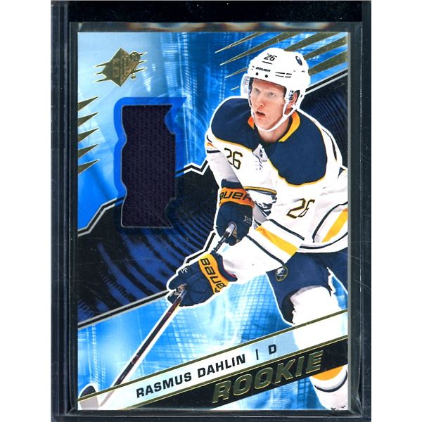 2018-19 SPx Rookies Materials #RRD Rasmus Dahlin Rookie Materials BV $30