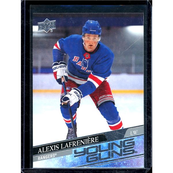 2020-21 Upper Deck #201 Alexis Lafreniere YG RC BV $80