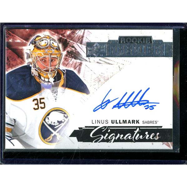 2015-16 Upper Deck Premier Premier Signatures Rookies Linus Ullmark BV $50