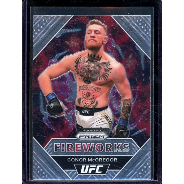 2021 Panini Prizm UFC Fireworks Prizms Silver #1 Conor McGregor BV $40