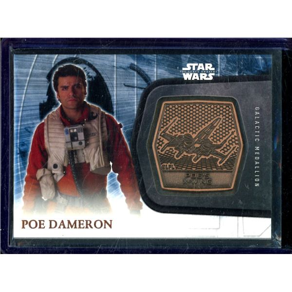 2016 Topps Star Wars The Force Awakens Series Two Medallions #26 Poe Dameron