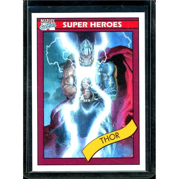 2015 Fleer Retro Marvel 1990 Marvel Universe Impel #16 Thor BV $60