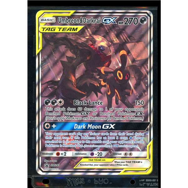 Pokemon Umbreon & Darkrai GX Jumbo Card SM241