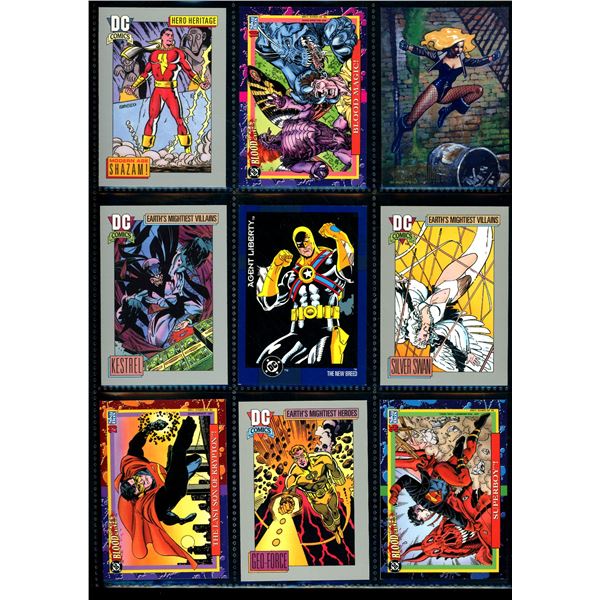 Lot Of 9 Various DC Collector Cards