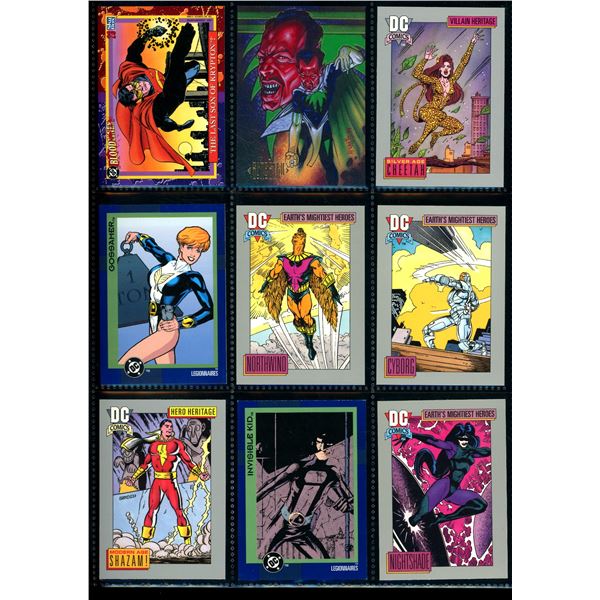 Lot Of 9 Various DC Collector Cards