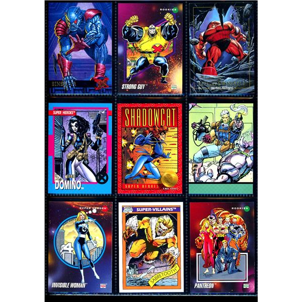 Lot Of 9 Various Marvel Collector Cards