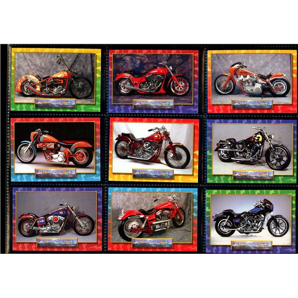 1993 Thunder Custom Motorcycles Cards Lot of 9 Various Cards