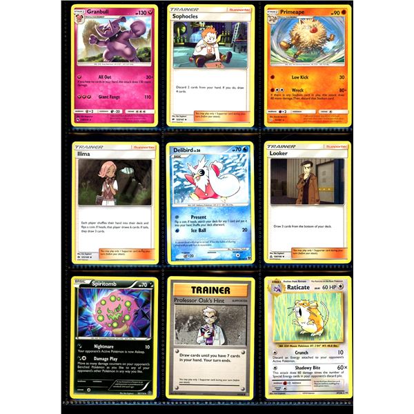 Lot Of 18 Various Pokemon Collector Cards